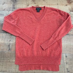 TAHARI 2-Ply Cashmere V-Neck Oversize Sweater Womens XS